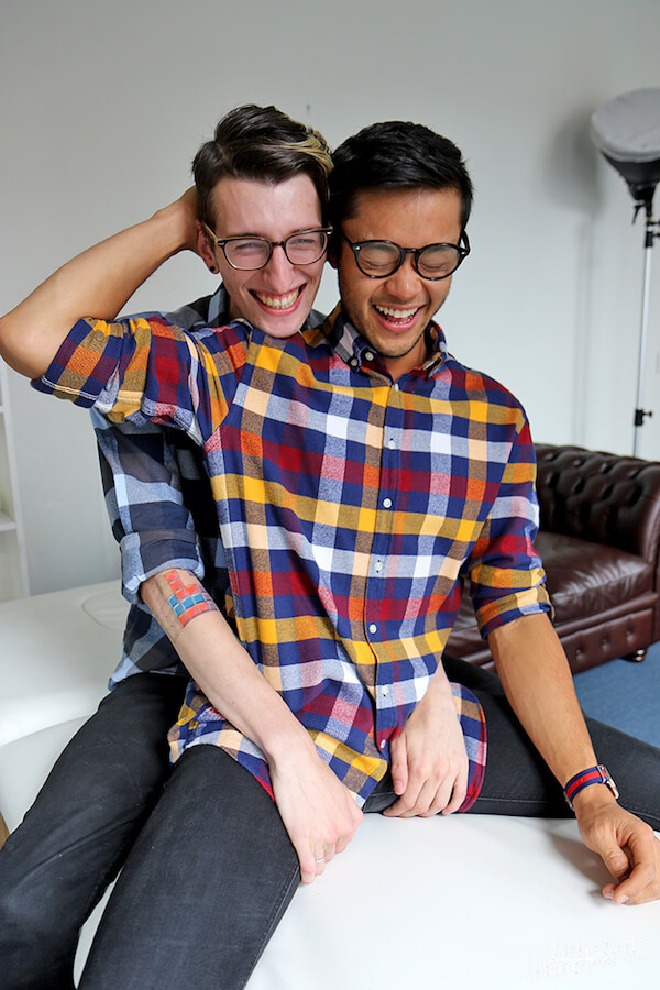 couple gay mignon
